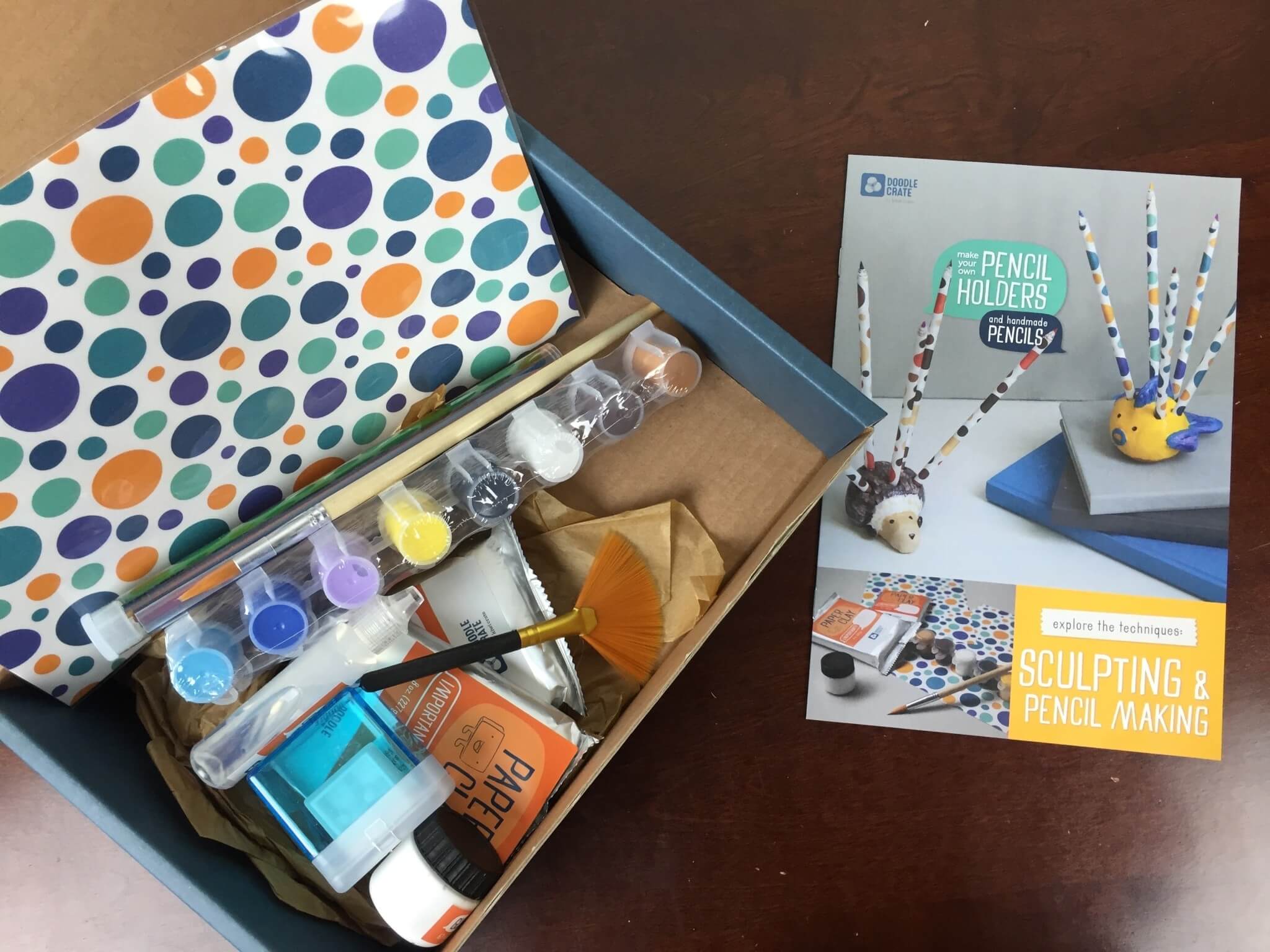 Doodle Crate Subscription Box Review & Coupon –   Pencil Holders