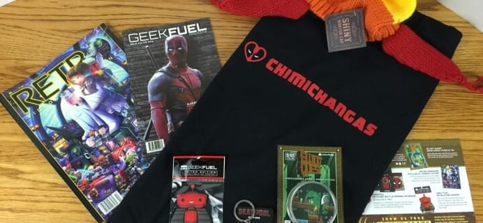 Geek Fuel February 2016 Subscription Box Review & Coupon