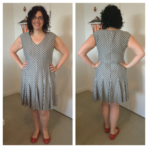 TaylorDressesFitandFlareDressinCirclePrint14W