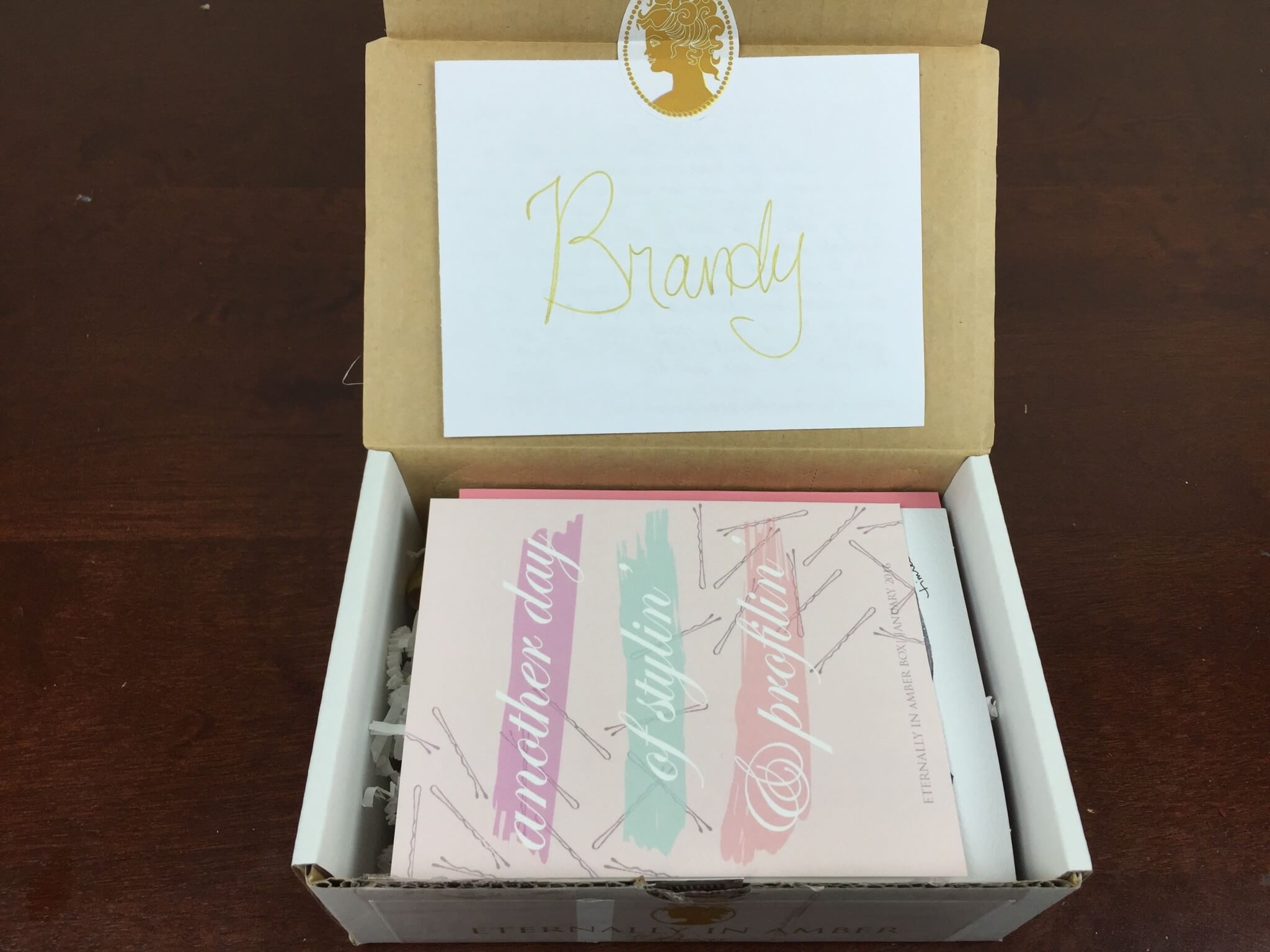 eternally in amber february 2016 unboxing
