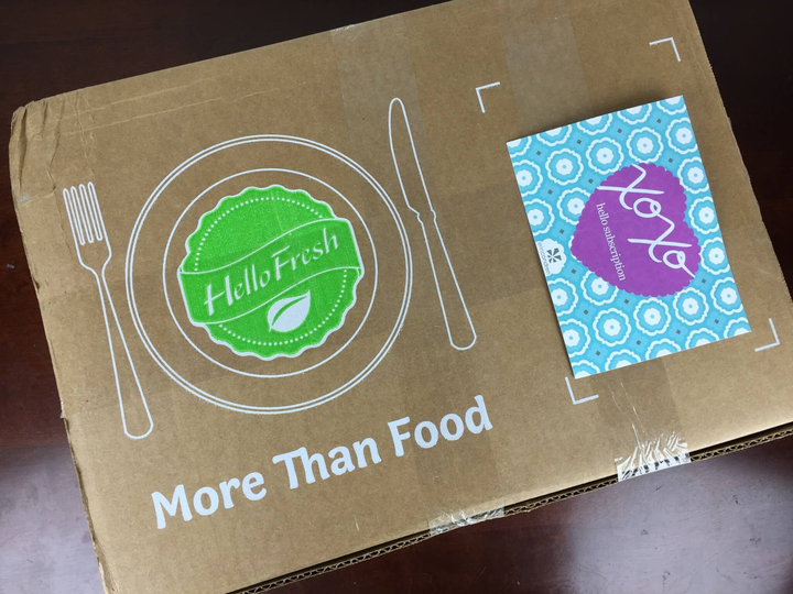 Hello Fresh Box March 2016 box