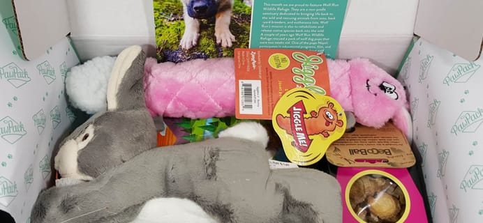 PawPack Dog Subscription Box Review – March 2016