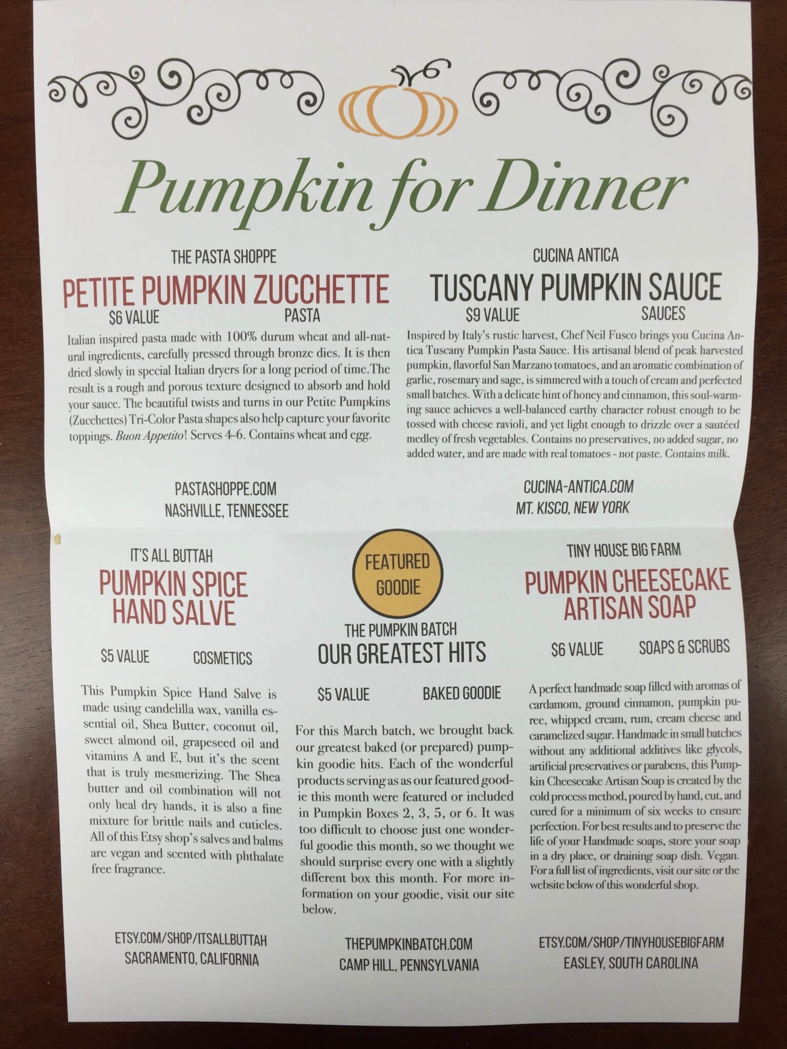 Pumpkin Batch Box March 2016 (1)