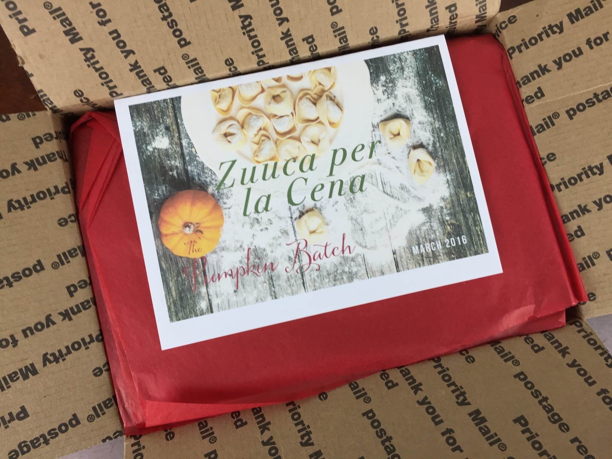 Pumpkin Batch Box March 2016 box