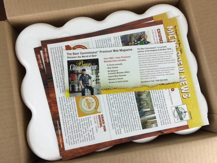 craft beer club march 2016 box