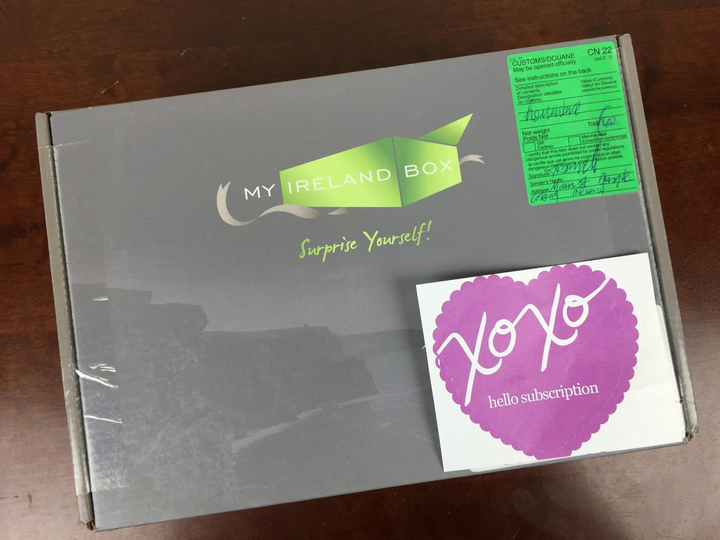 my Ireland box march 2016 box