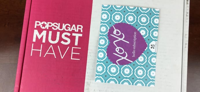 POPSUGAR Must Have Box March 2016 Review & Coupon