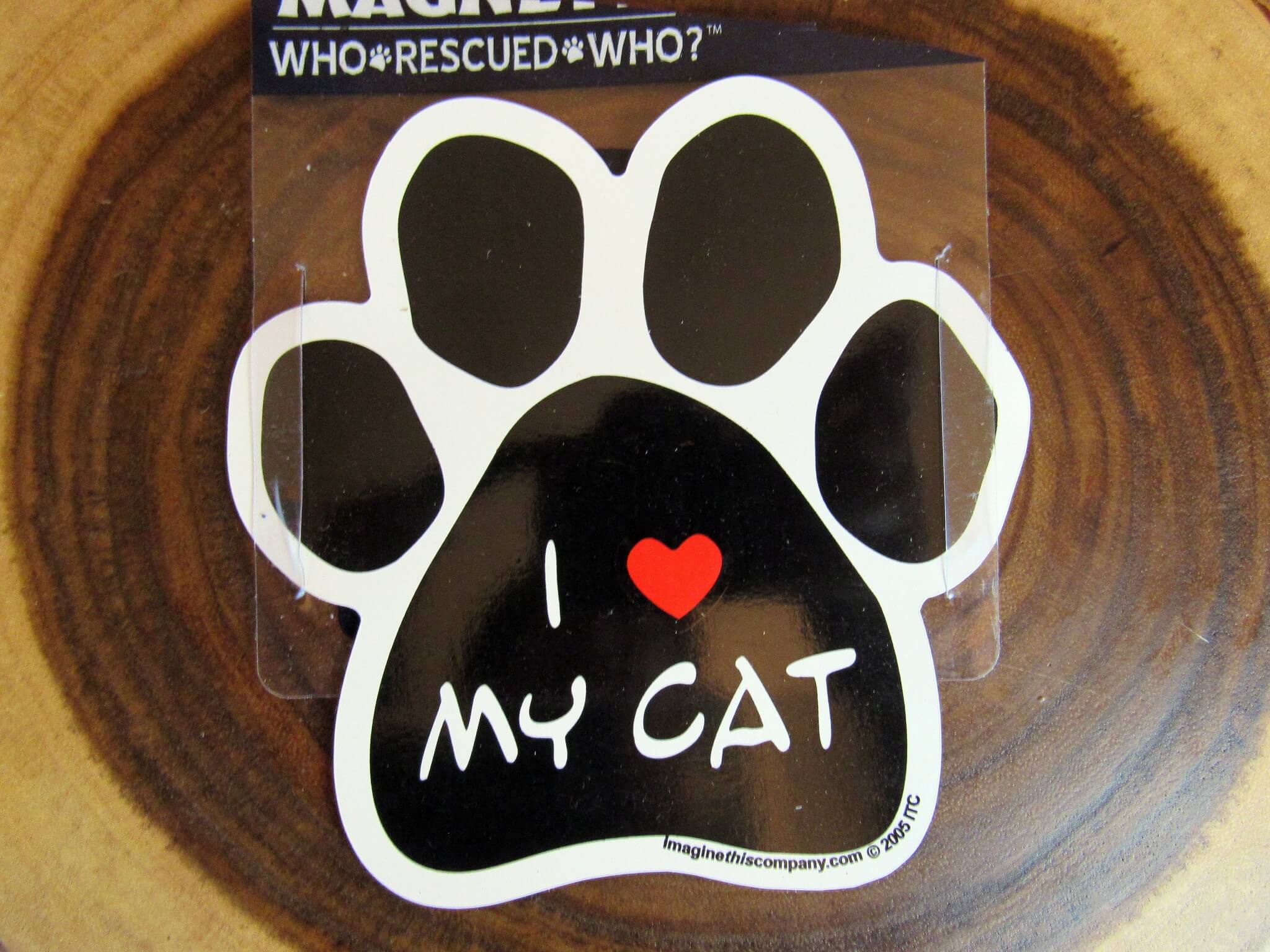 I Love My Cat Magnet
