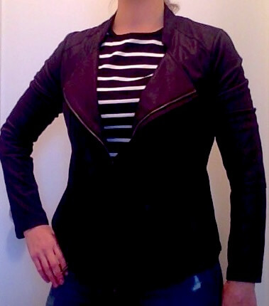 jacket and stripes
