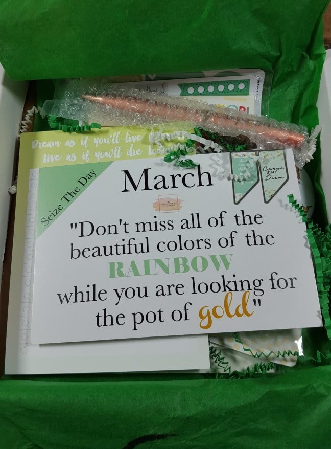 The Planner Addict Box March 2016 Subscription Box Review