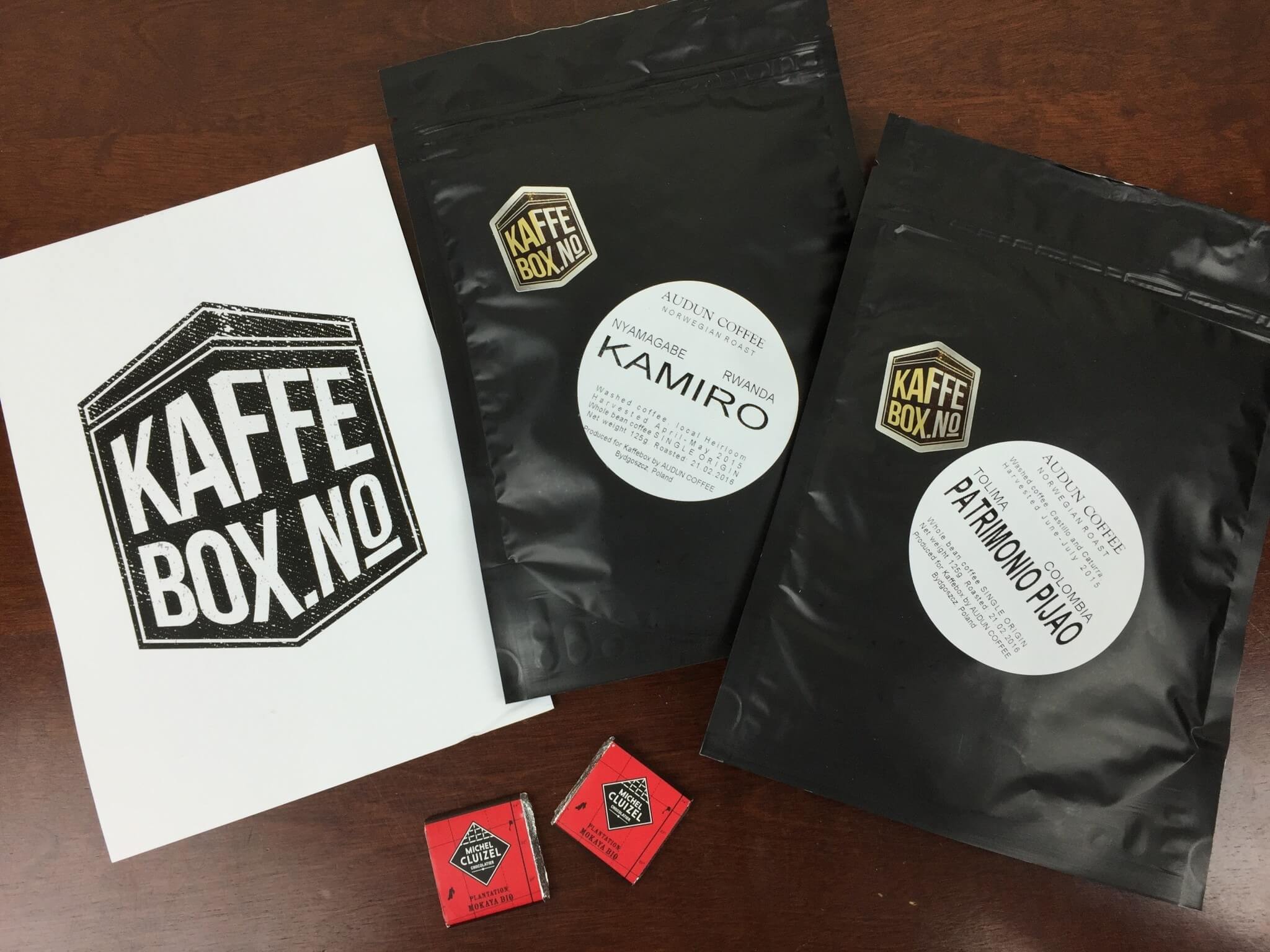 KaffeBox Subscription Box Review – March 2016