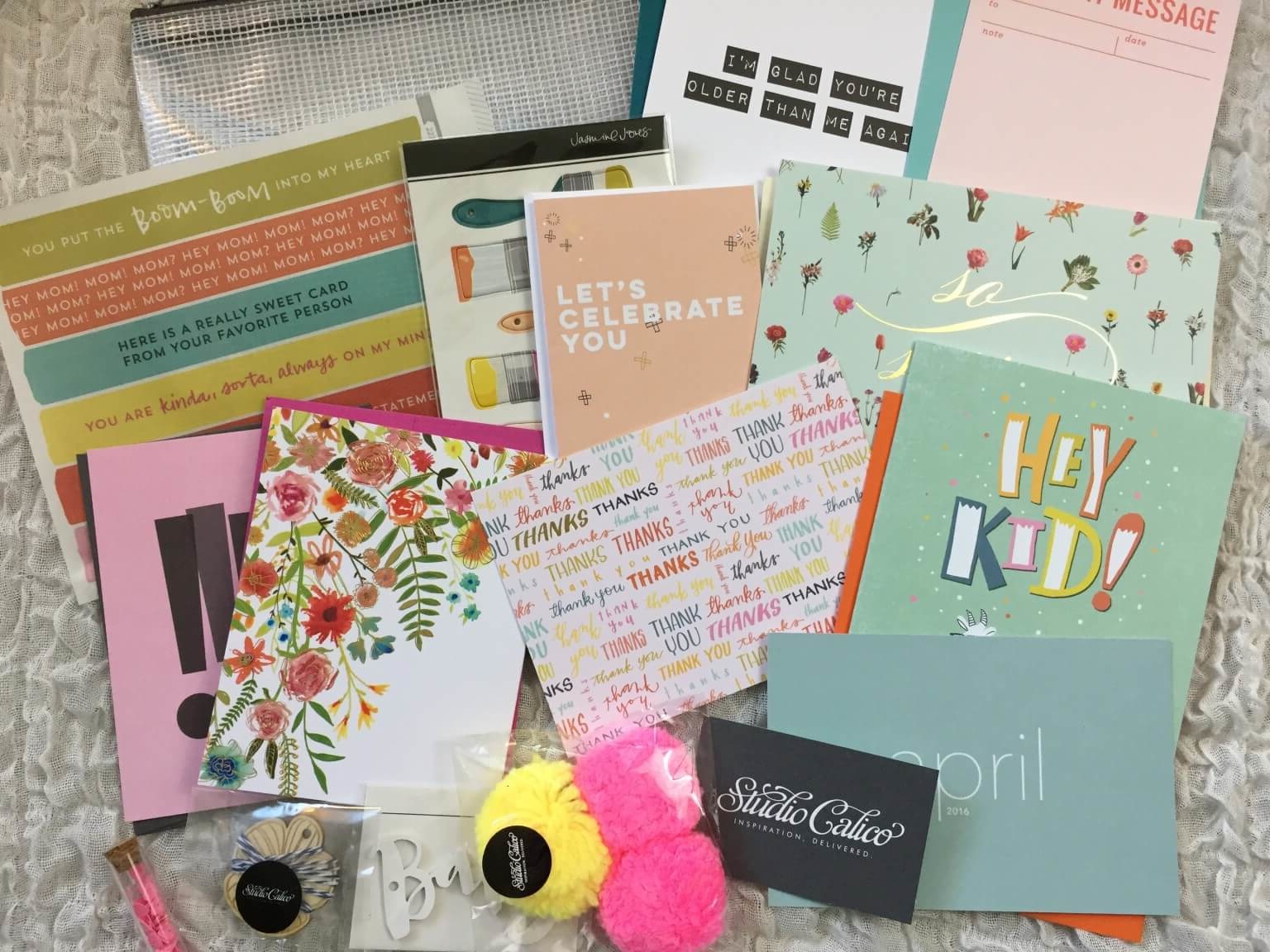 Studio Calico Stationery Kit April 2016 Subscription Box Review
