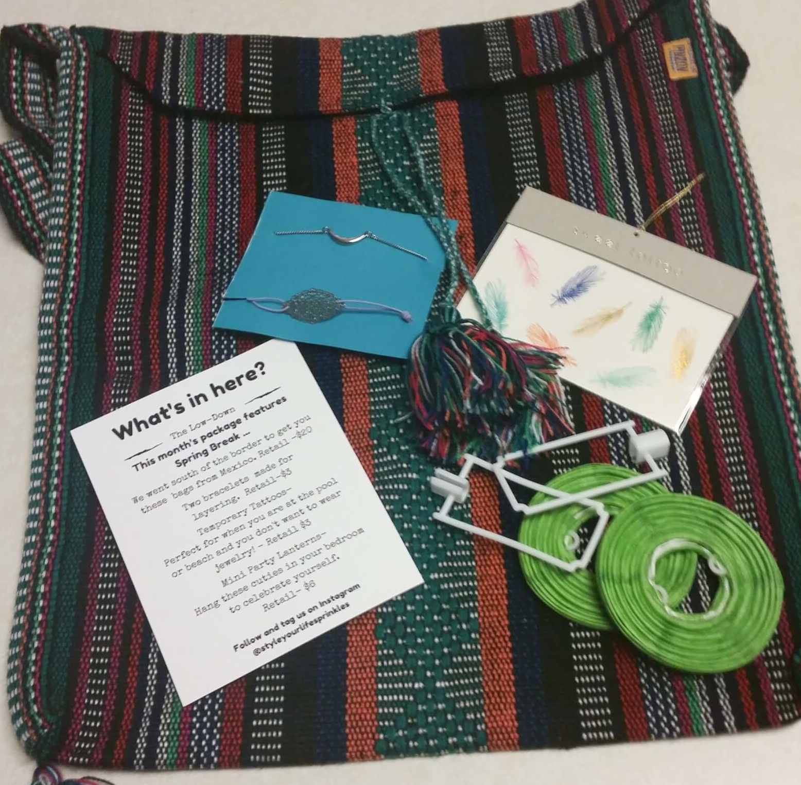 Style Your Life Sprinkles April 2016 Teen Subscription Box Review