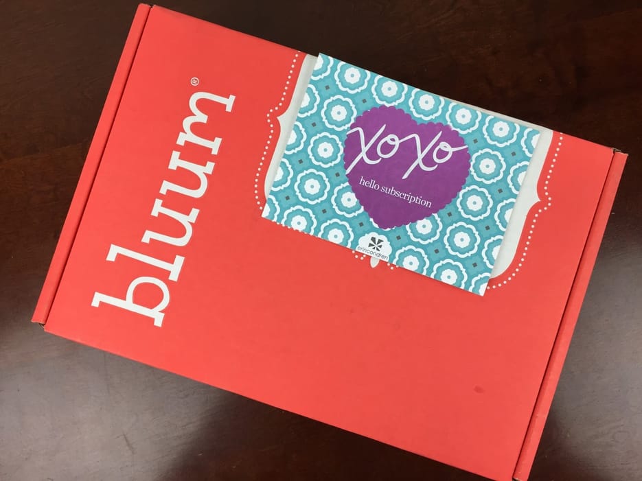 Bluum April 2016 Subscription Box Review & Coupon - Hello Subscription