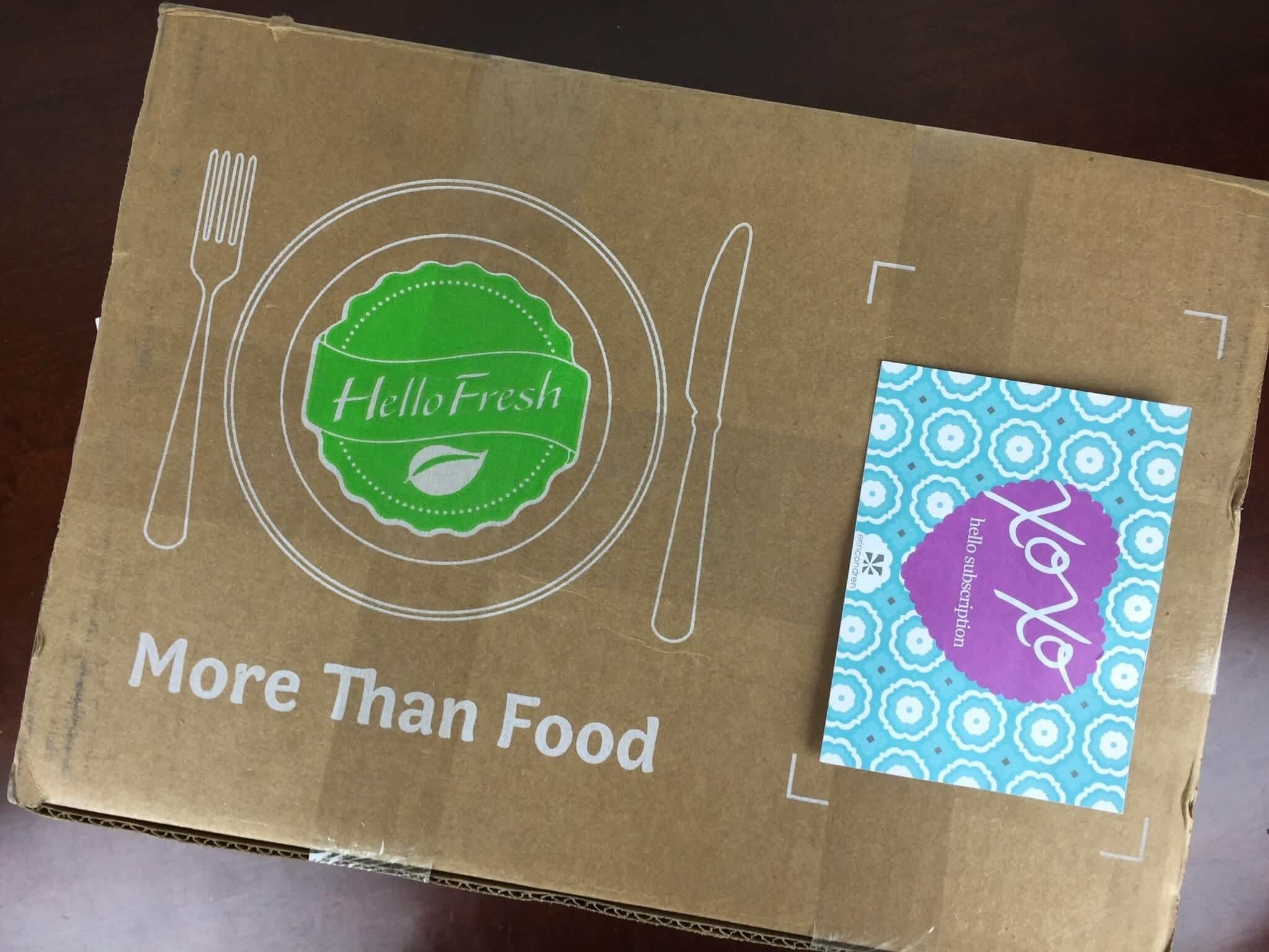 Hello Fresh Box April 2016 box