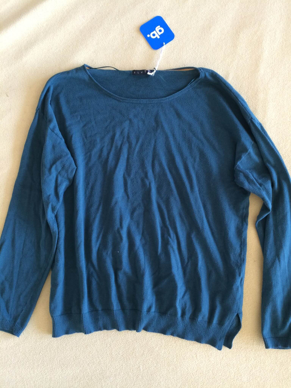 ELVI Green Boatneck Sweater