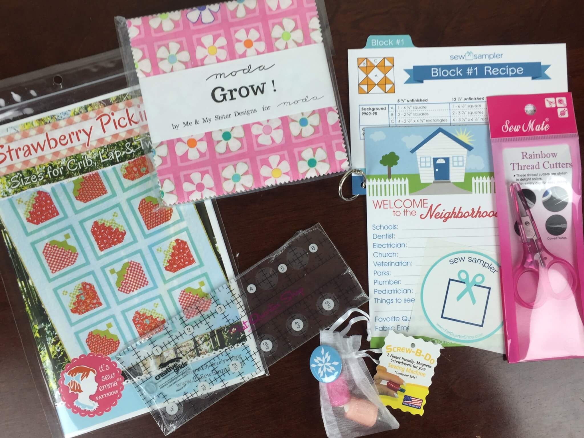 Sew Sampler April 2016 Monthly Box Subscription Box Review