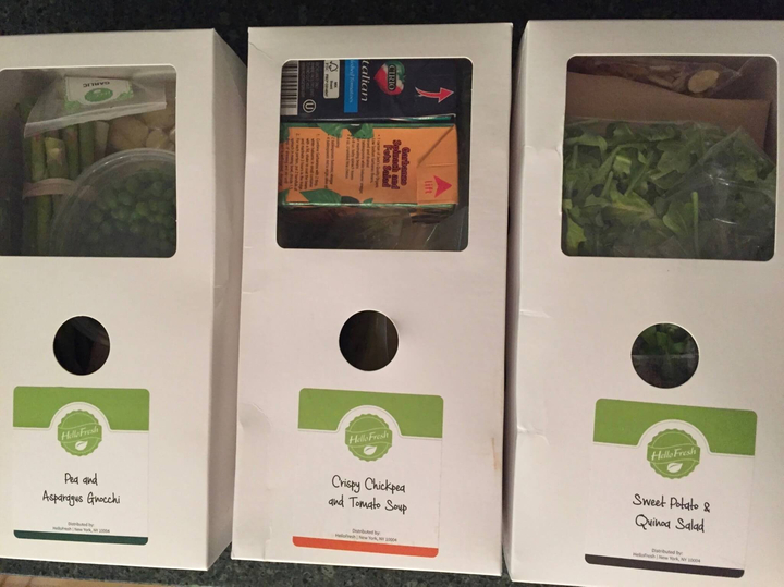 Hello Fresh Vegetarian Box April 2016 review