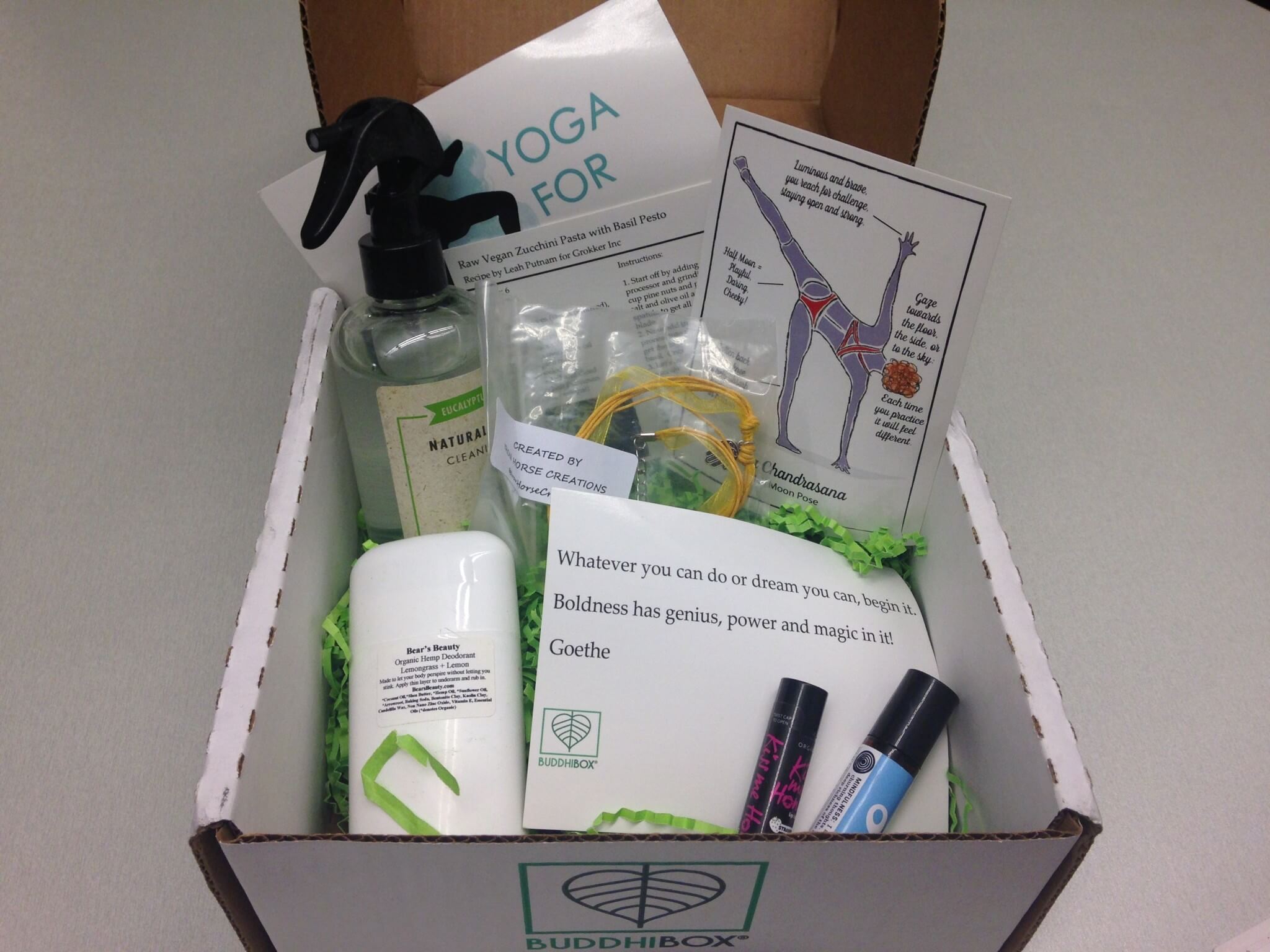 BuddhiBox Yoga Subscription Box Review – March 2016