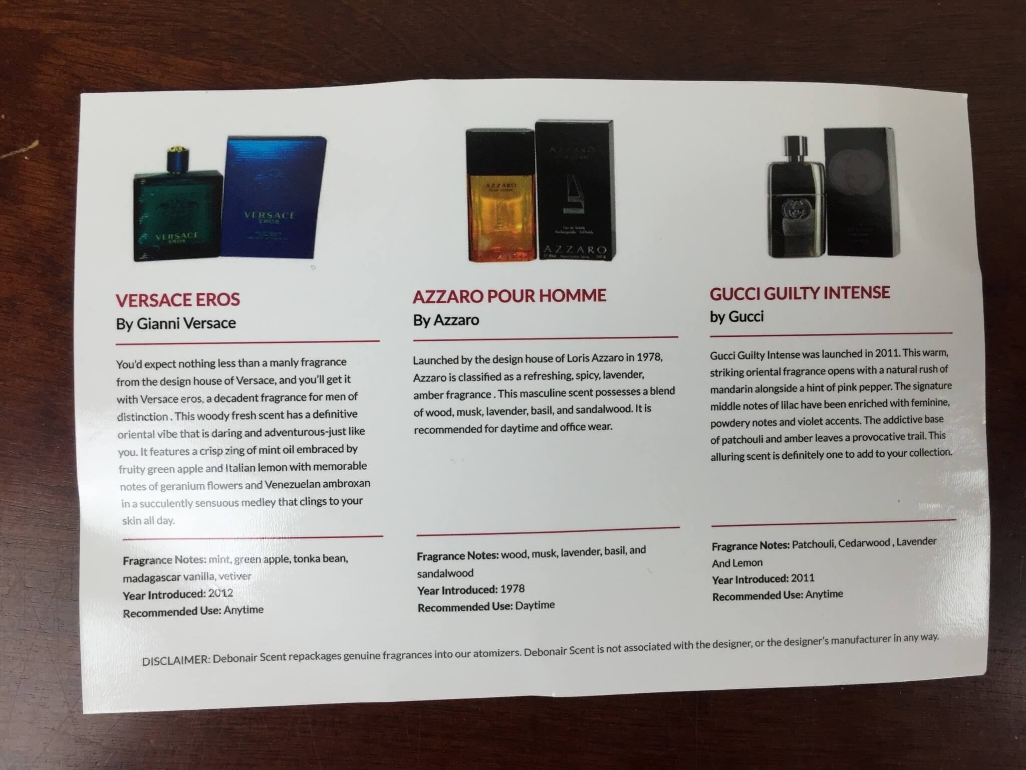Debonair Scent Box April 2016 (2)