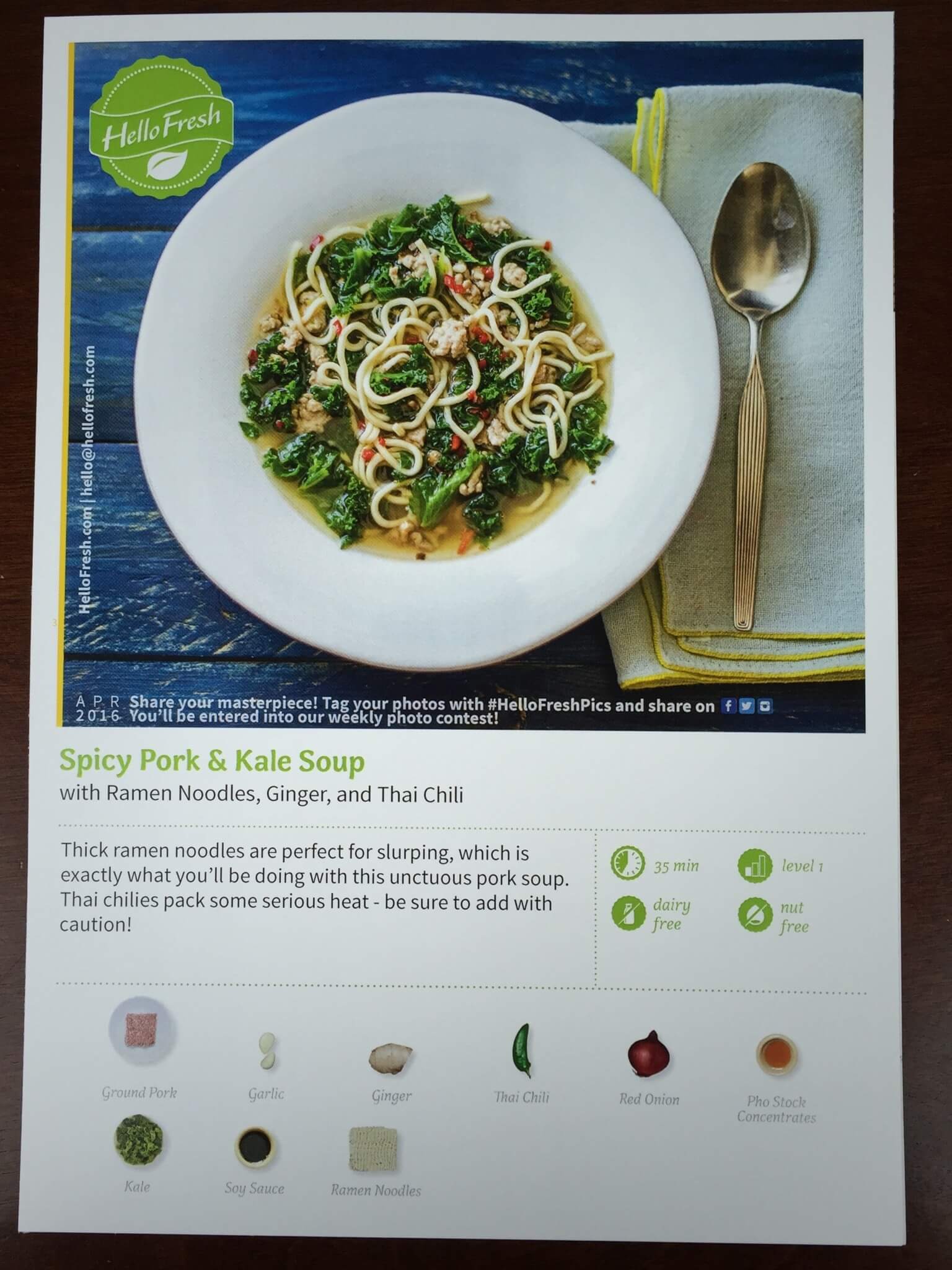 Hello Fresh Box April 2016 (8)