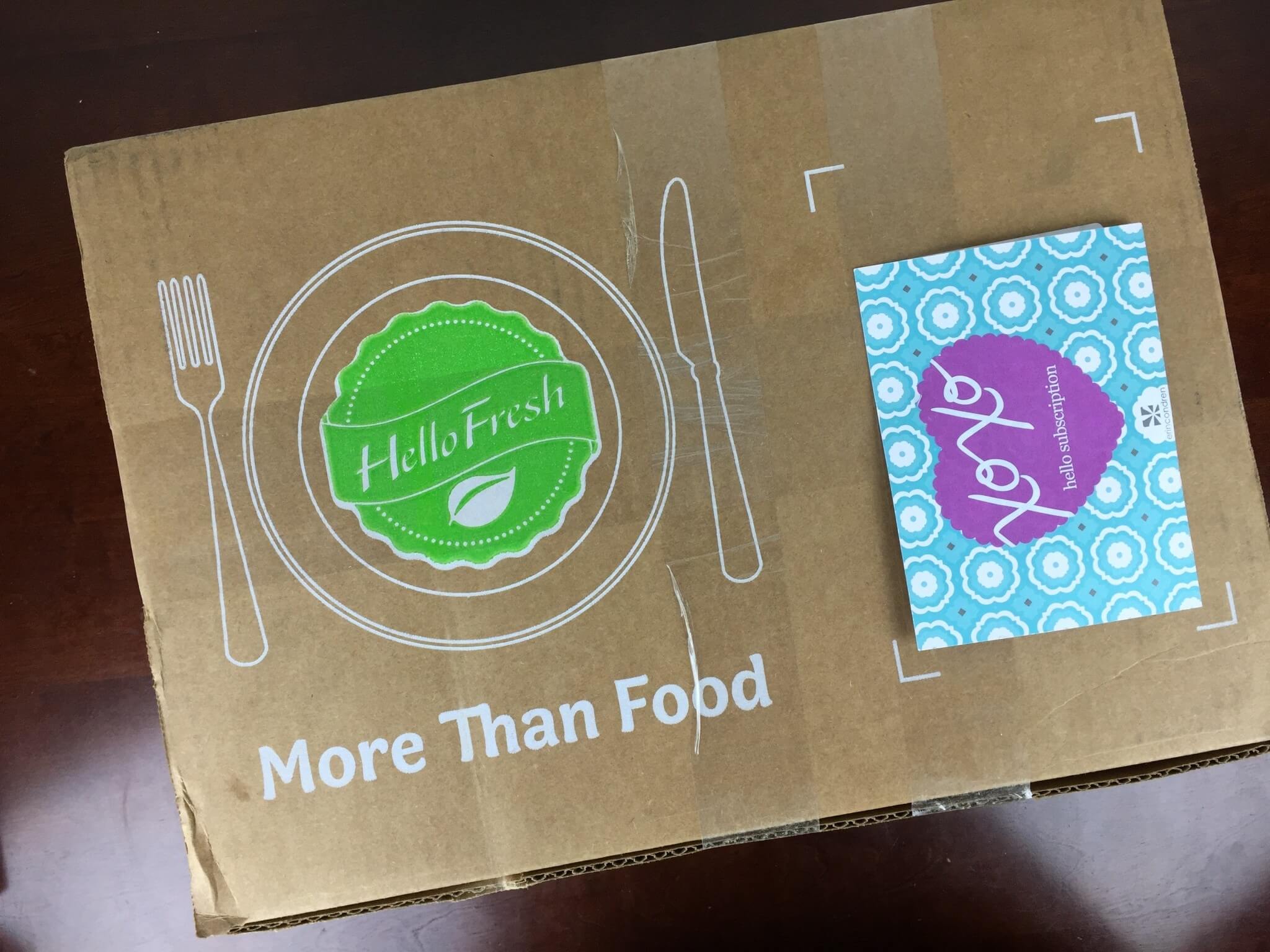 Hello Fresh Box April 2016 box