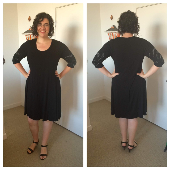 Karen Kane Embellished Cuff Dress