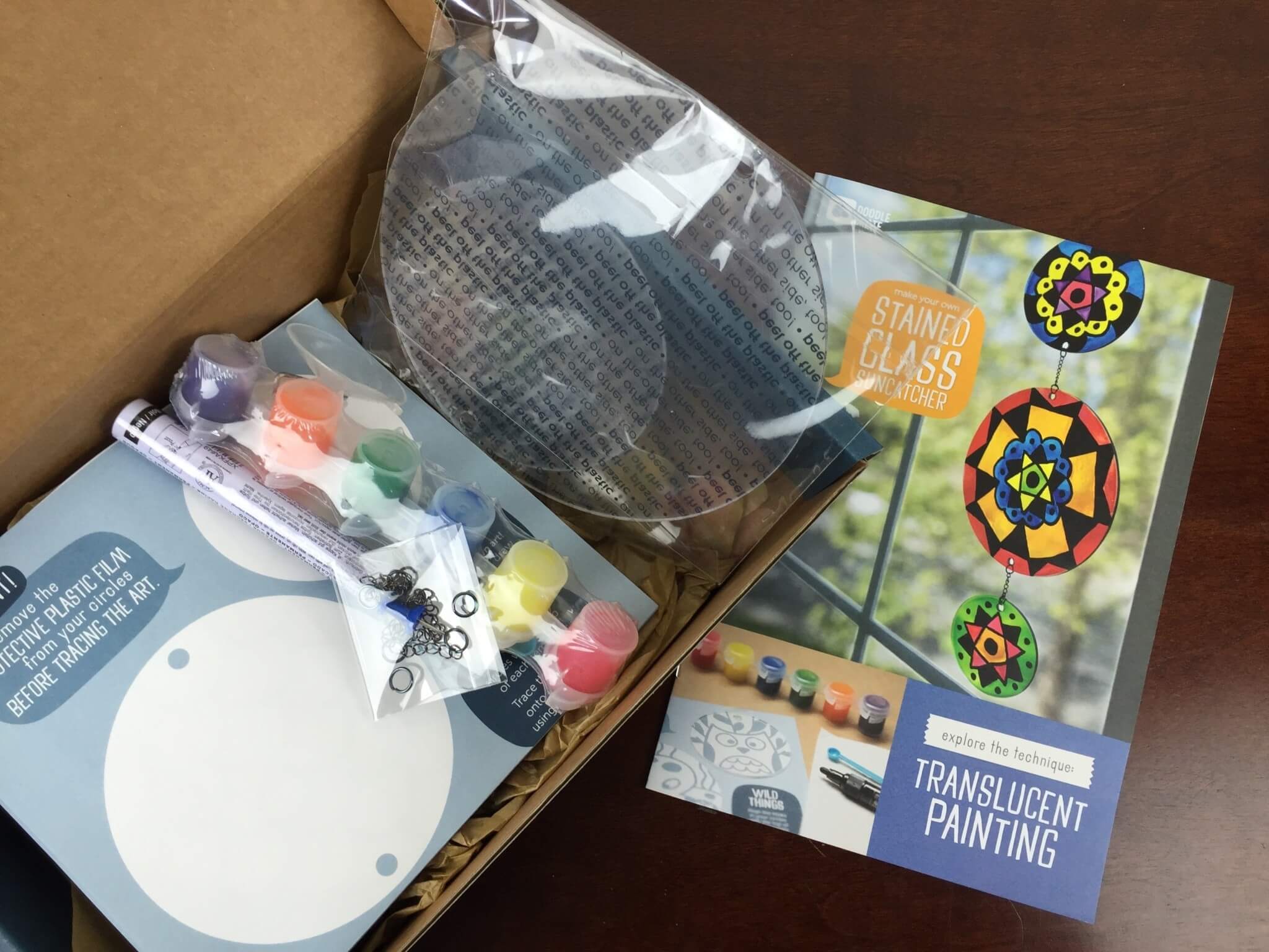 Doodle Crate   Subscription Box Review & Coupon – Stained Glass!