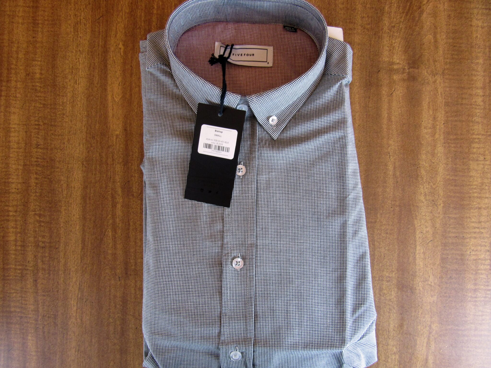 Five Four - Bishop Black Button Down