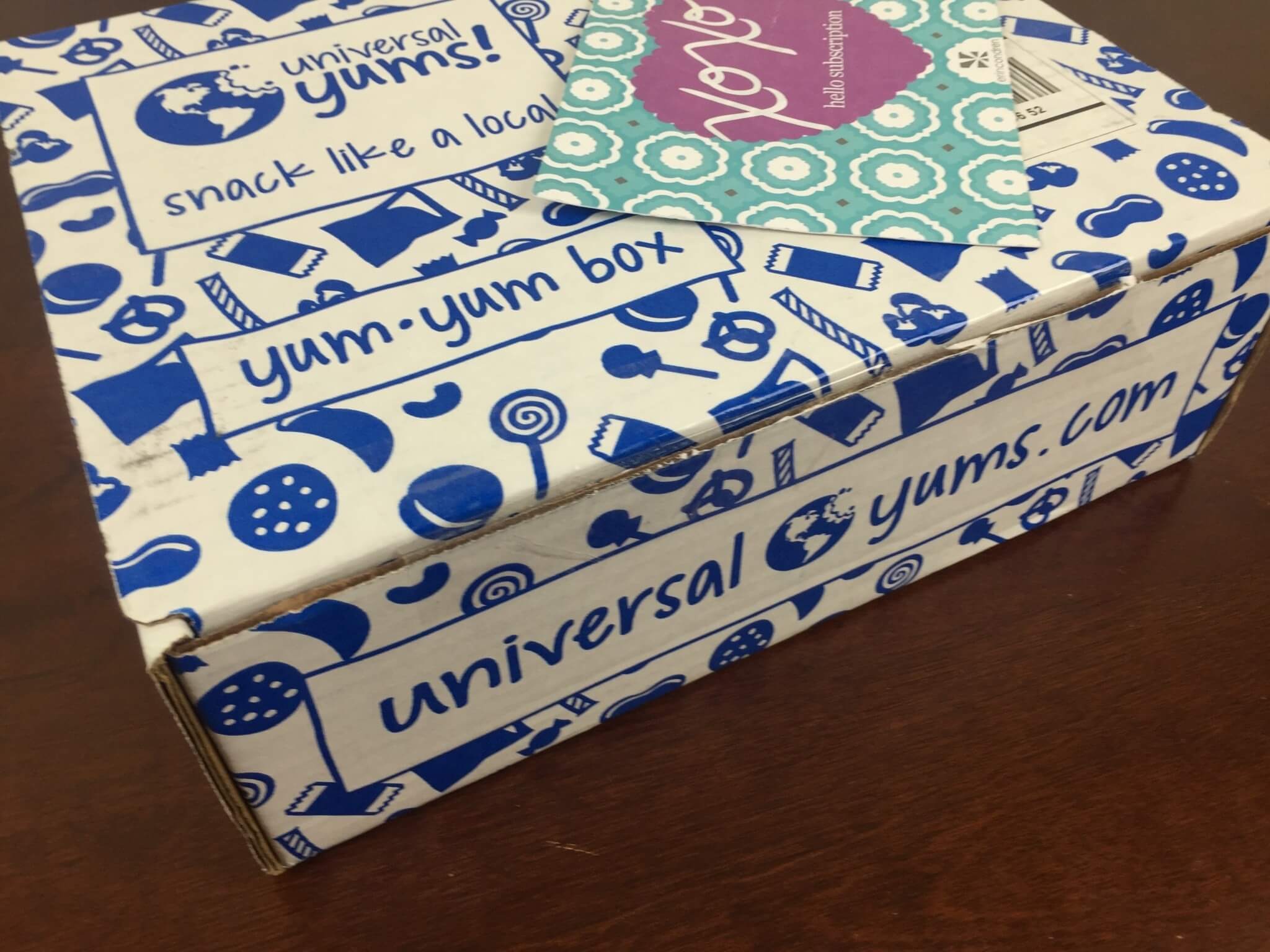 Universal Yums Box May 2016 box