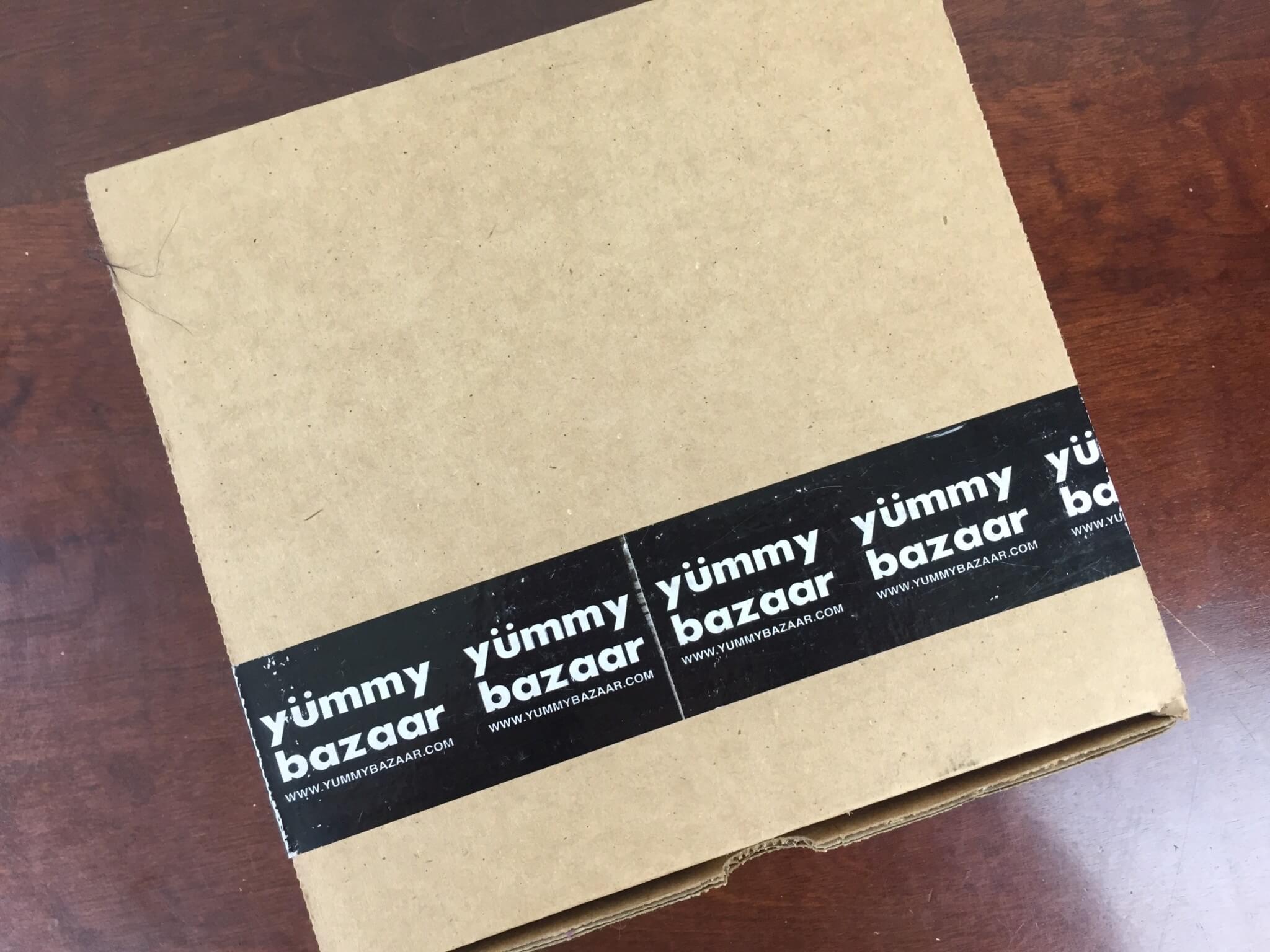yummy bazaar mini sampler may 2016 box