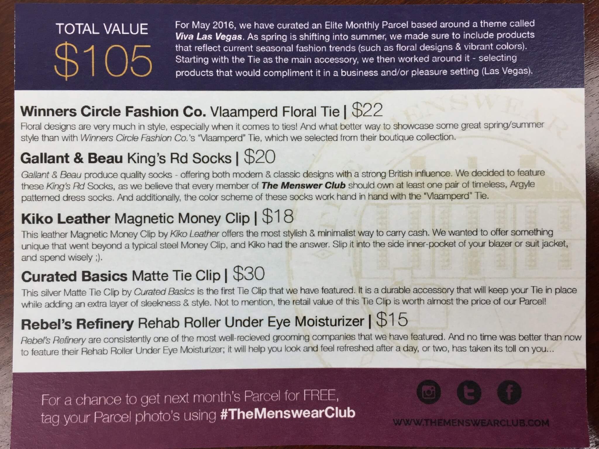 Menswear Club Box May 2016 (1)