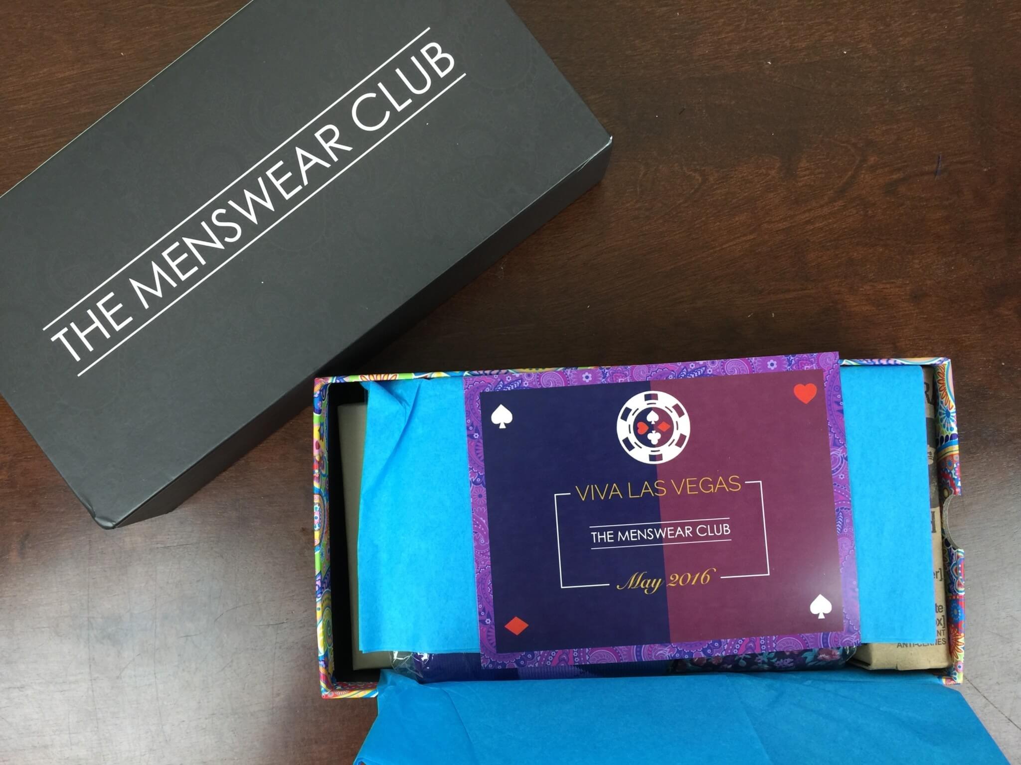 Menswear Club Box May 2016 unboxing