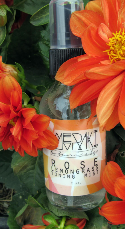 Merkai Botanicals Rose Lemongrass toning Mist