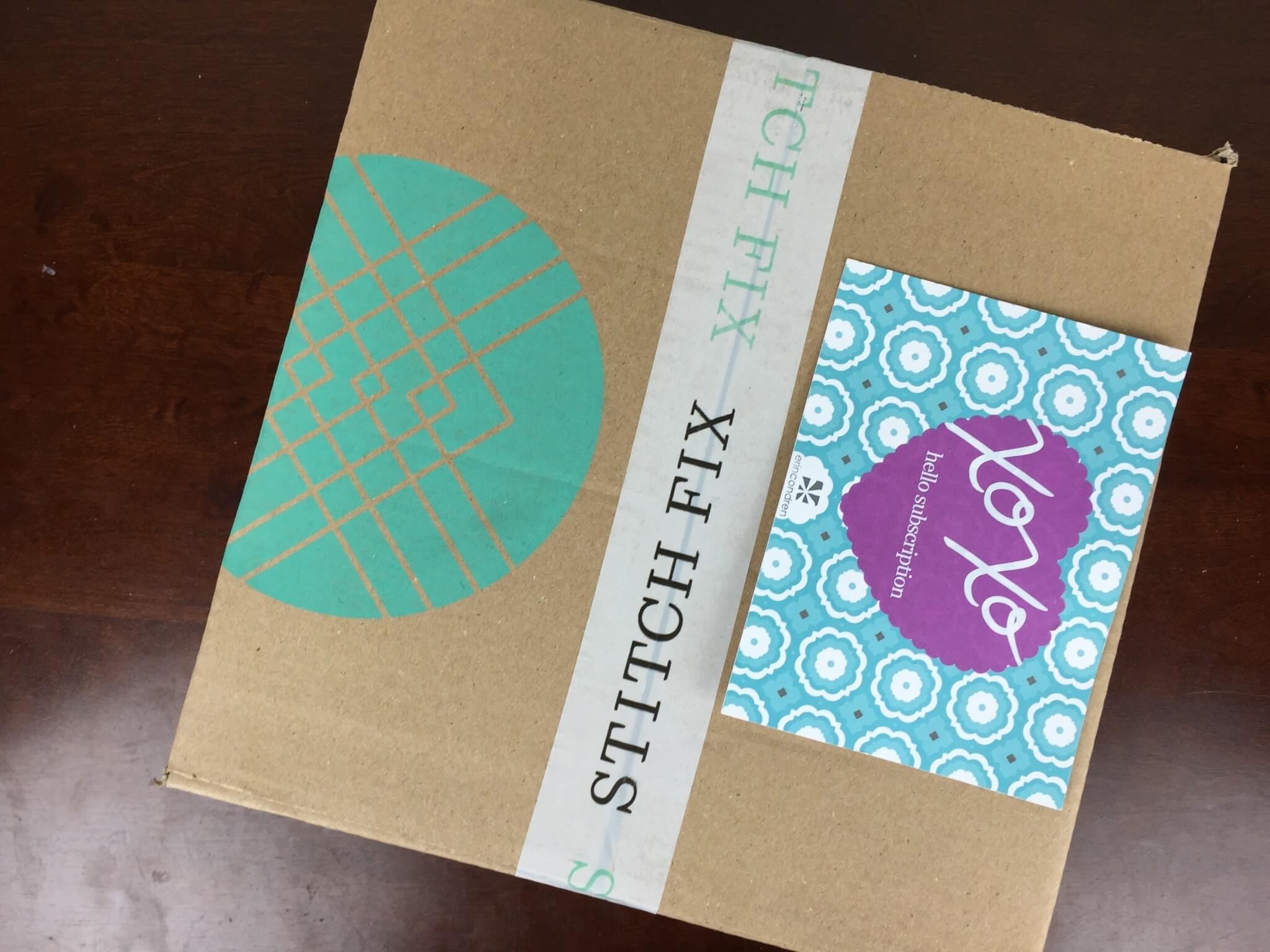 Stitch Fix Box May 2016 box
