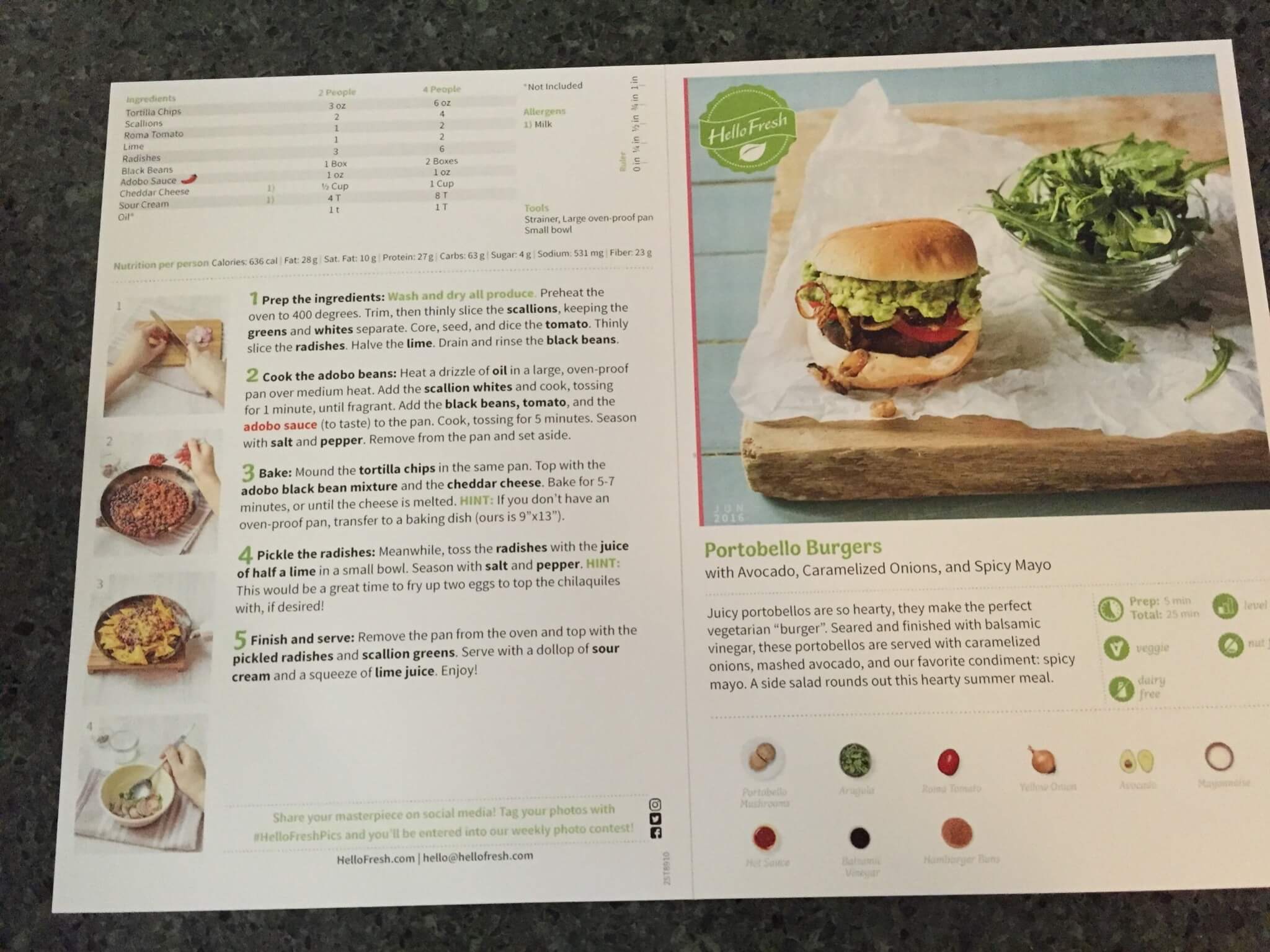 Hello Fresh Veggie Box June 2016 (2)
