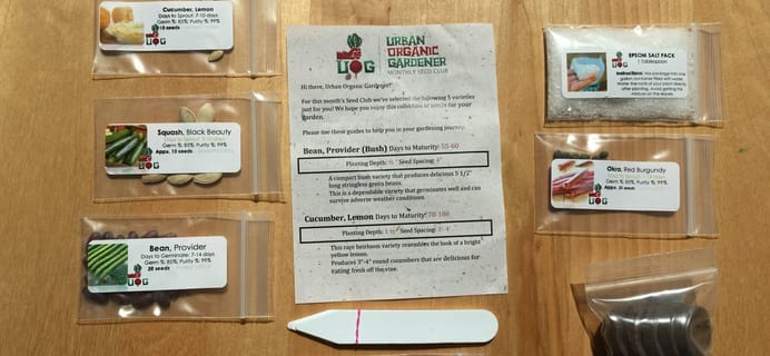 Urban Organic Gardener June 2016 Subscription Box Review
