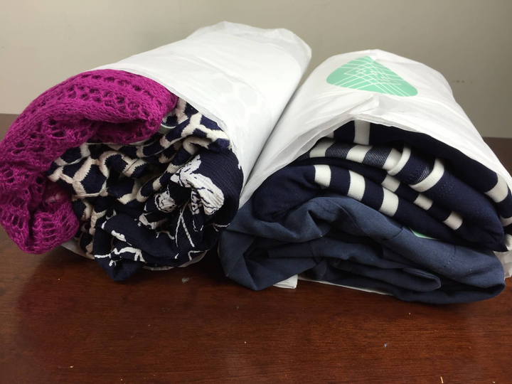 Stitch Fix Box August 2016 unboxed