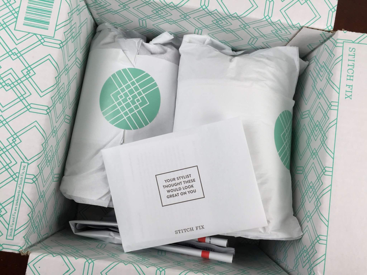 Stitch Fix Box August 2016 unboxing