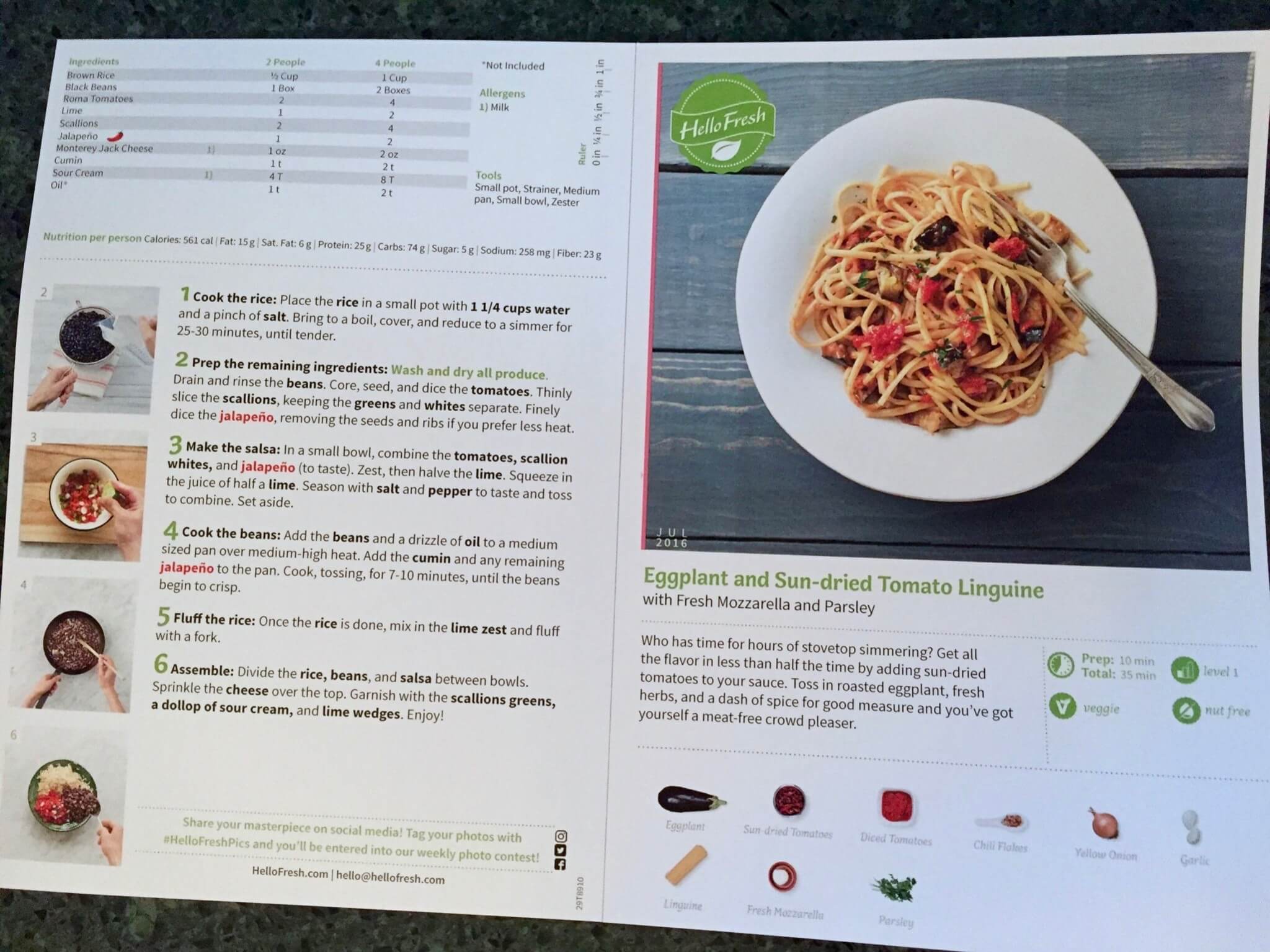 Hello Fresh Veggie Box July 2016 (4)
