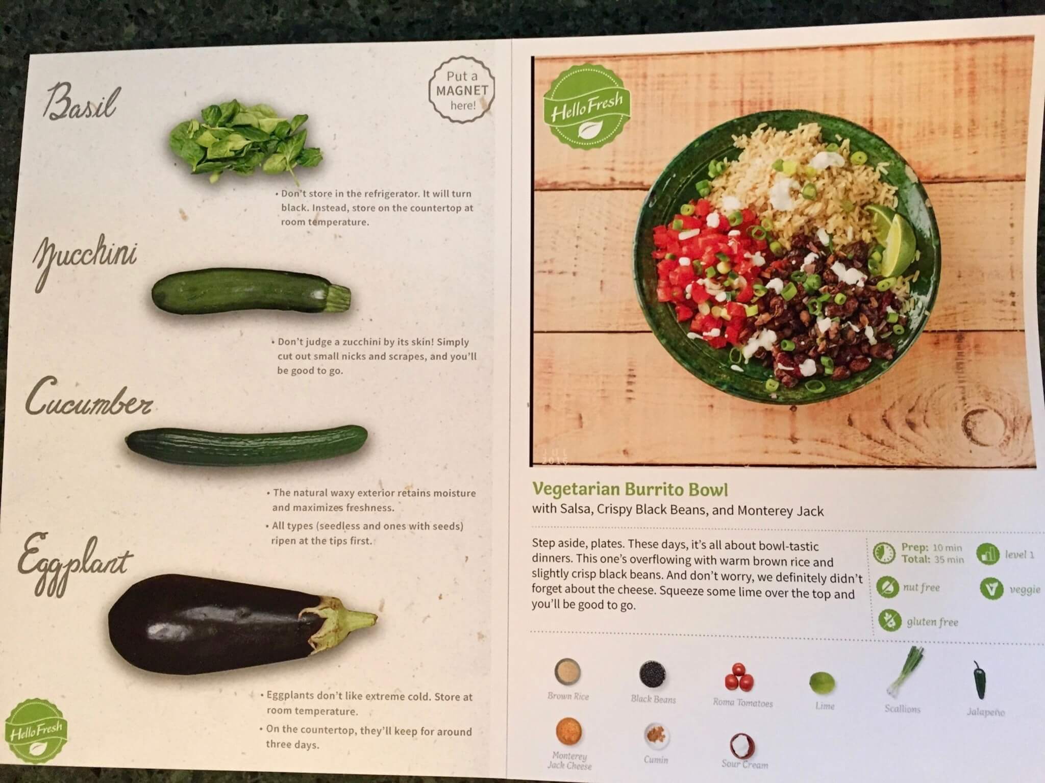Hello Fresh Veggie Box July 2016 (3)