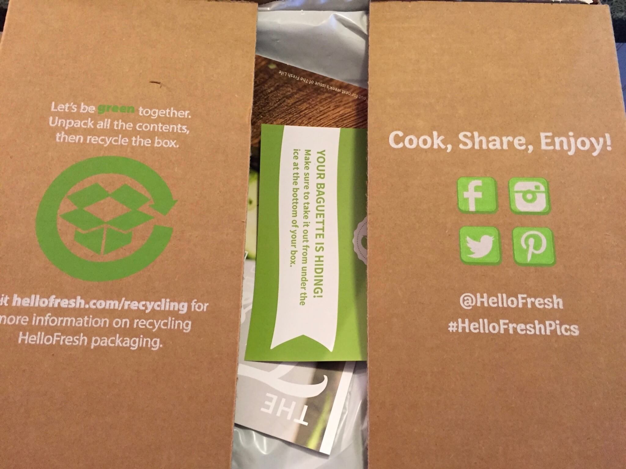 Hello Fresh Veggie Box July 2016 unboxing