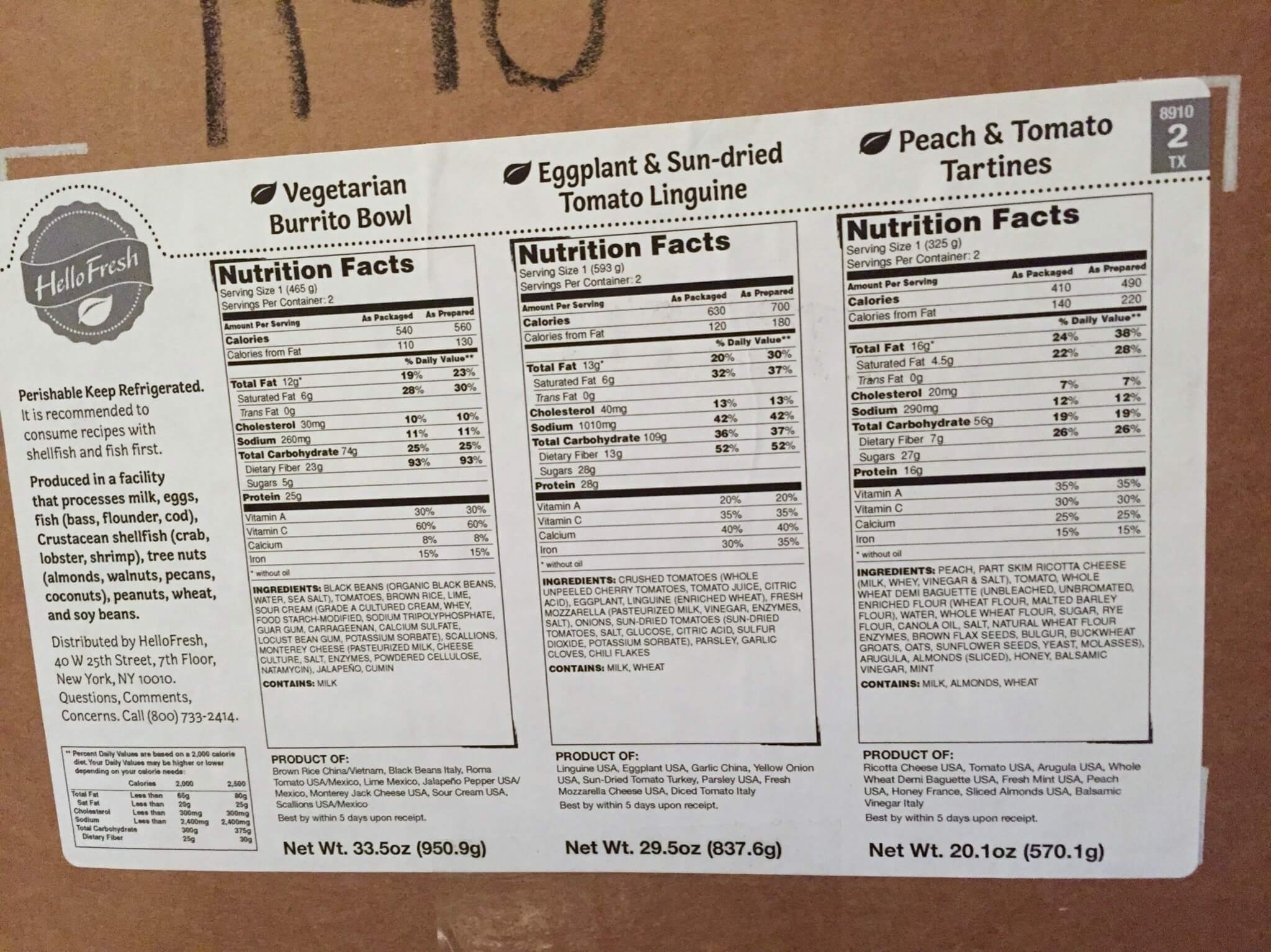 Hello Fresh Veggie Box July 2016 (1)