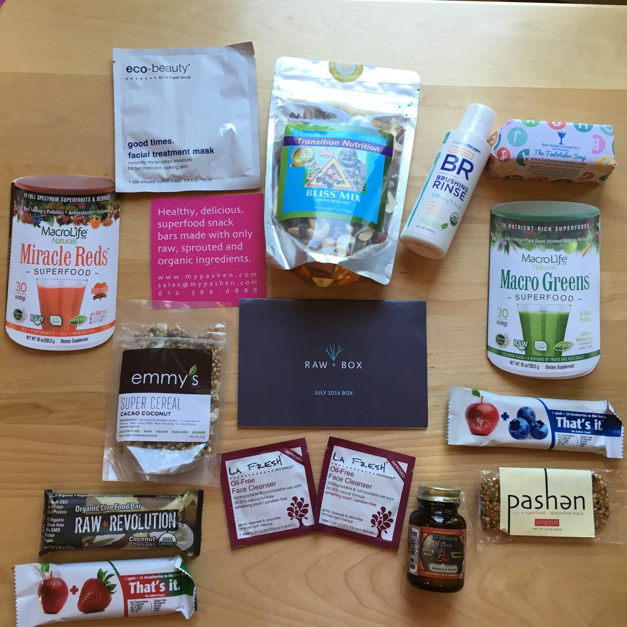Raw Box July 2016 Subscription Box Review + Coupon