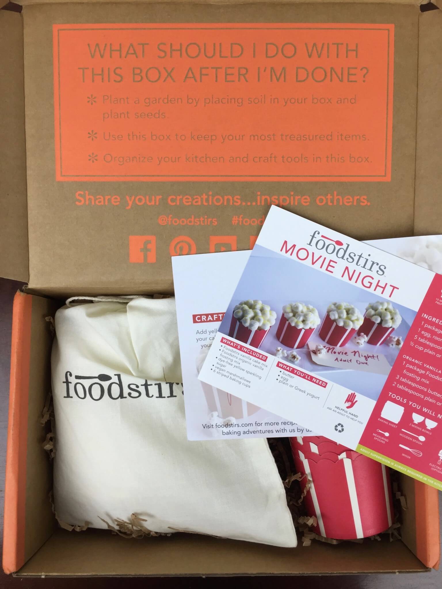 Foodstirs July 2016 unboxing