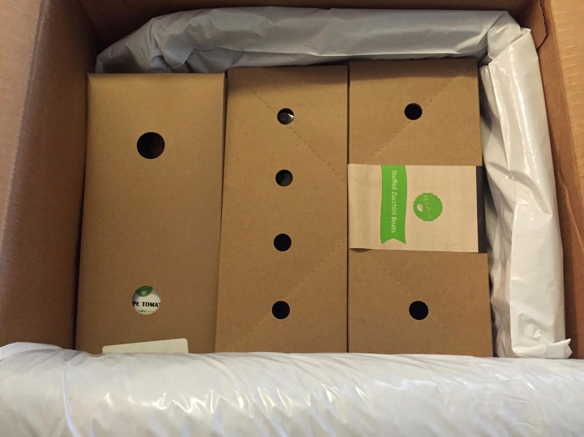 Hello Fresh Veggie Box July 2016 unboxing