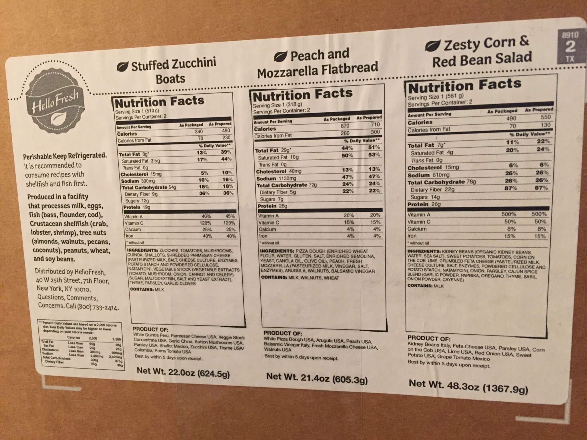 Hello Fresh Veggie Box July 2016 (1)