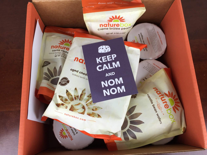 NatureBox July 2016 unboxing