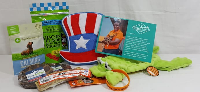 PawPack Dog Subscription Box Review + Coupon – June 2016