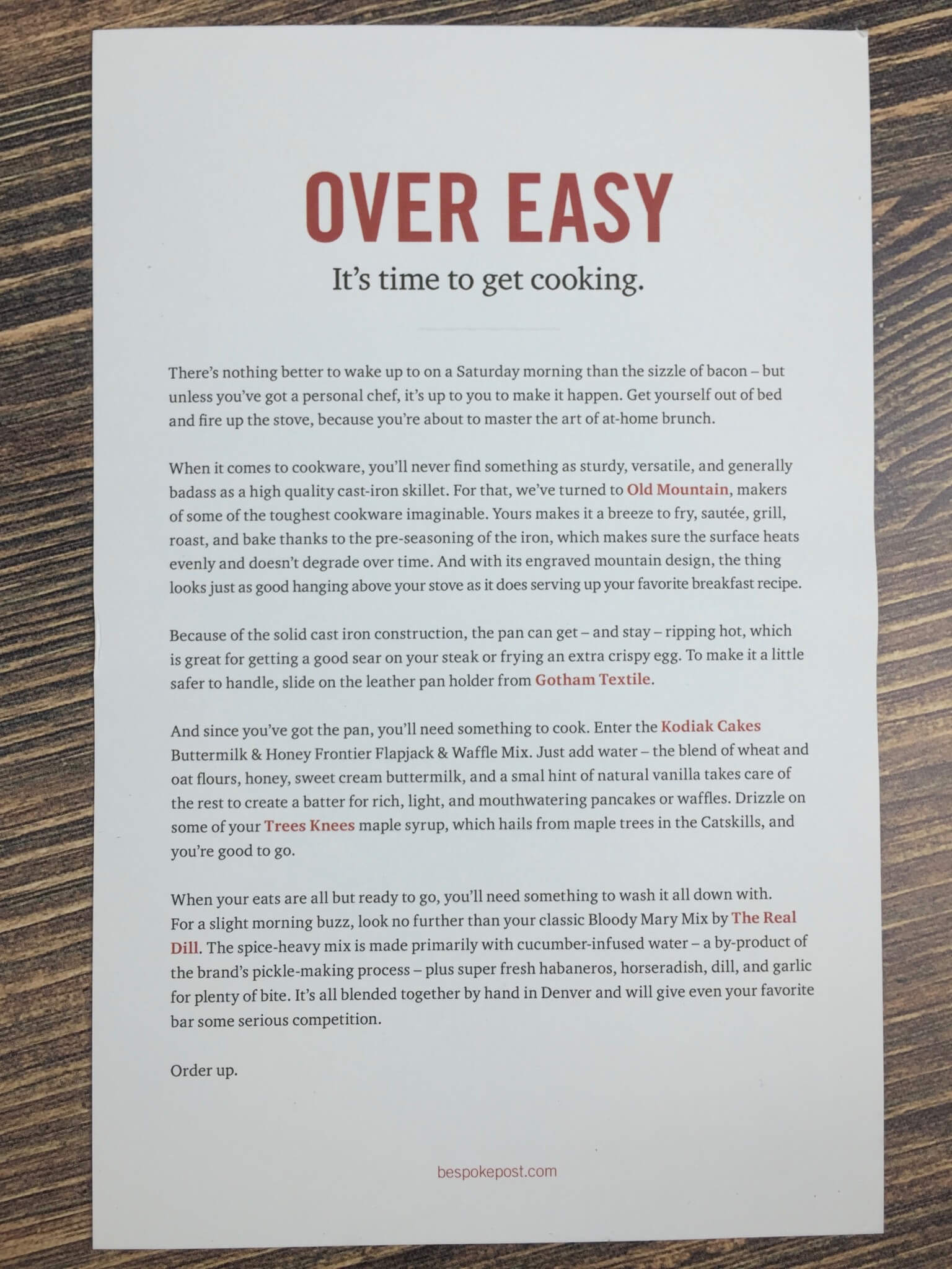 Bespoke Post OVER EASY Box August 2016 (2)